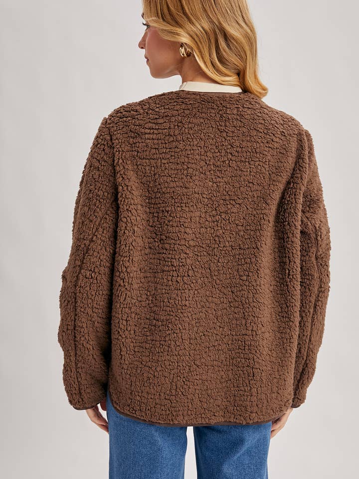 Bluivy - Wholesale Jacket - Women's - SHERPA ADJUSTABLE HOODED JACKET25