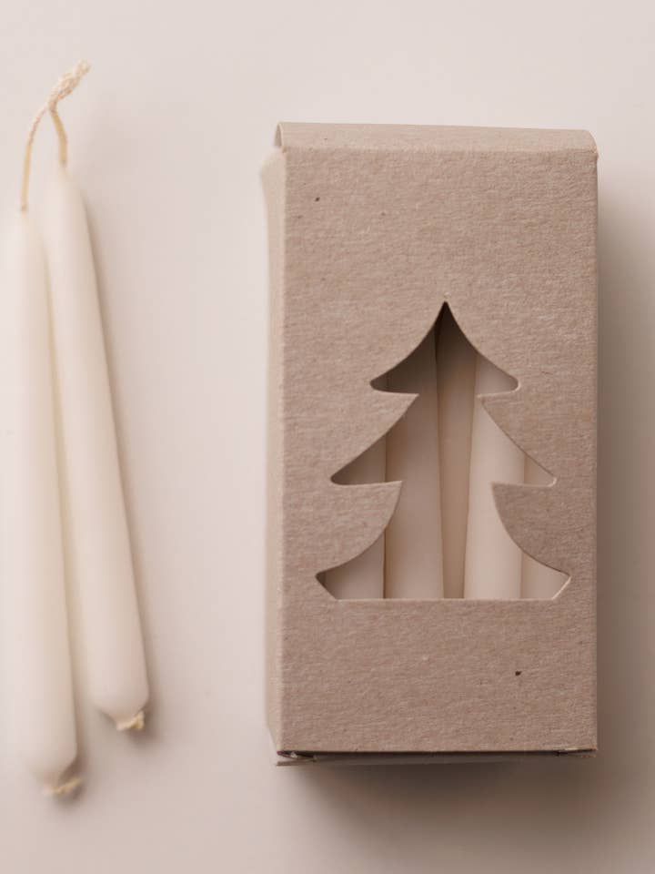Chime Candles,
White, 20/pkg, carton of 20 for wholesale by Talla Imports