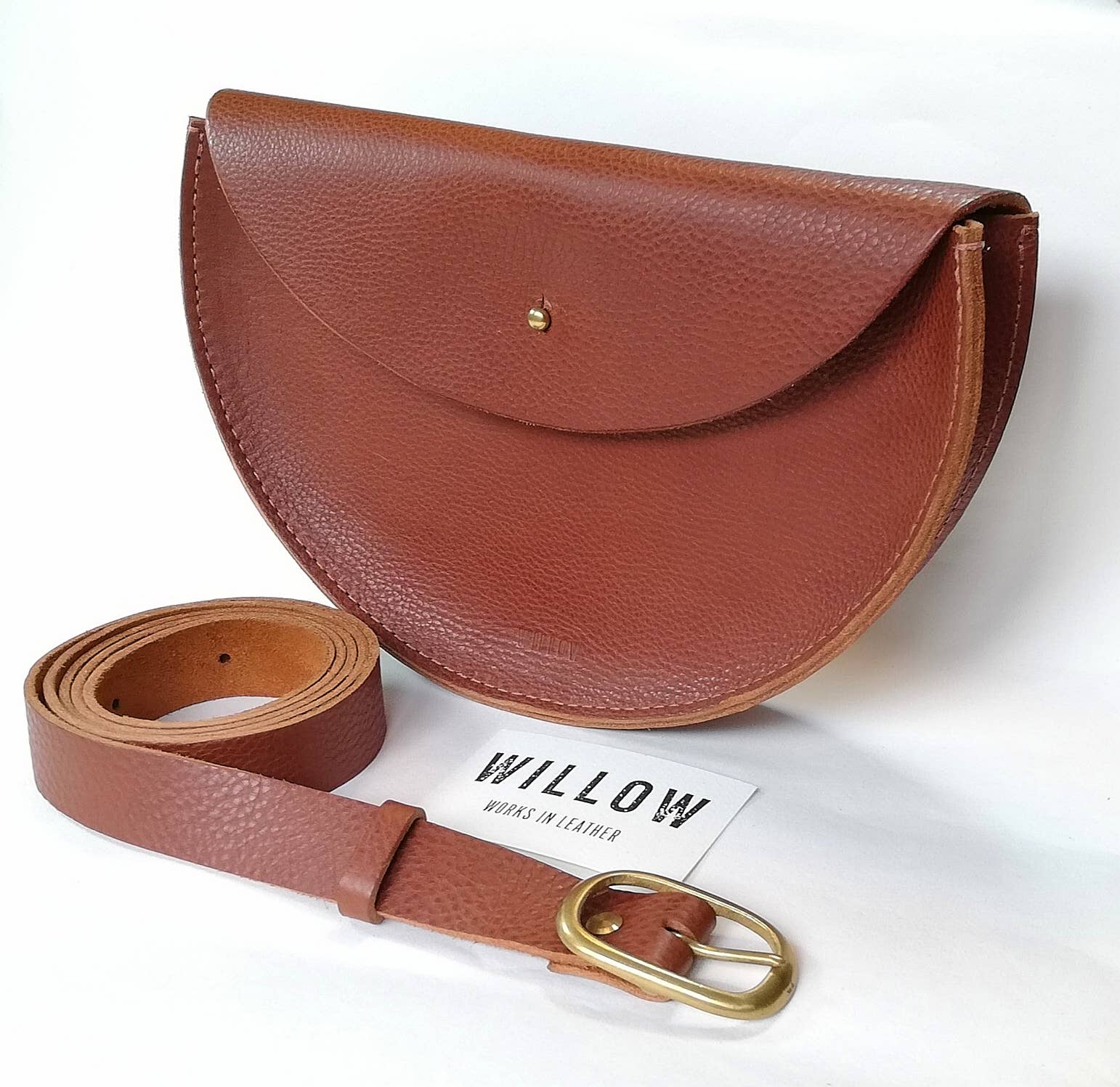 Willow – wholesale Crossbody bag – Women's – Large Leather Halfmoon Crossbody Bag9