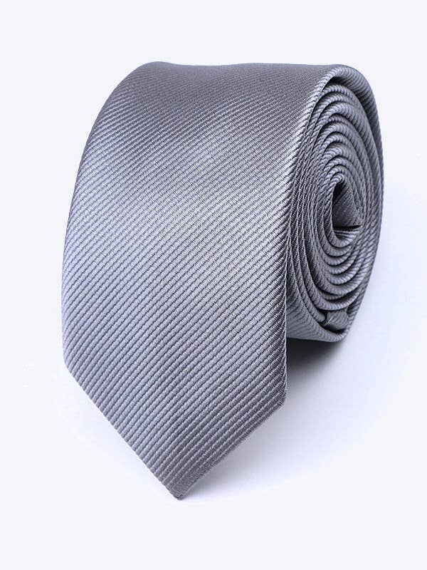 Grå Slips nr 1 Herr i Polyester "Lucien" för wholesale av Unipap's