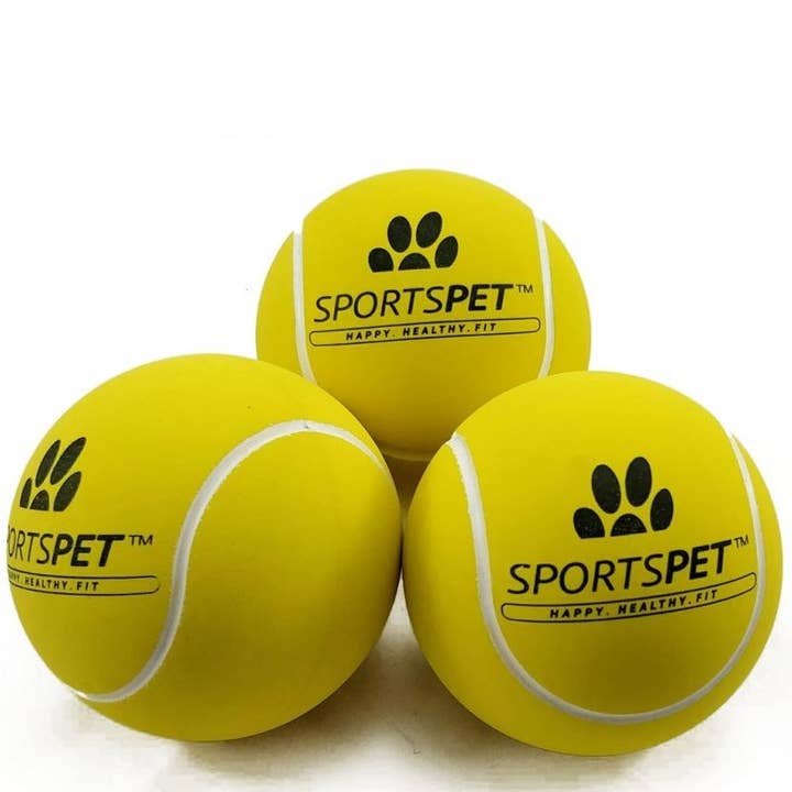 SPORTSPET Tennis Bounce Balls – Set of 3, 65 mm Ø for wholesale by 4cats Heimtierbedarf GmbH