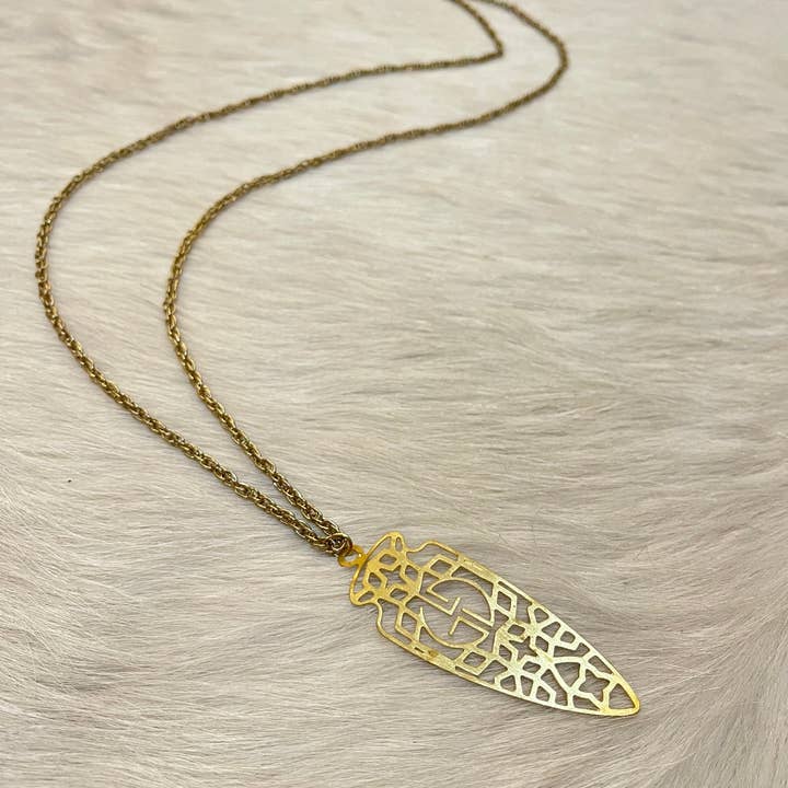 'Danielle' Ketting - Goud voor wholesale door Laura Grove Design