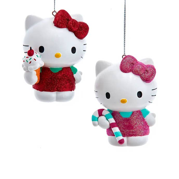 Kurt S. Adler, Inc. - Wholesale Ornament - 3.5" Hello Kitty Pink/Red Ornaments 2 Assorted0