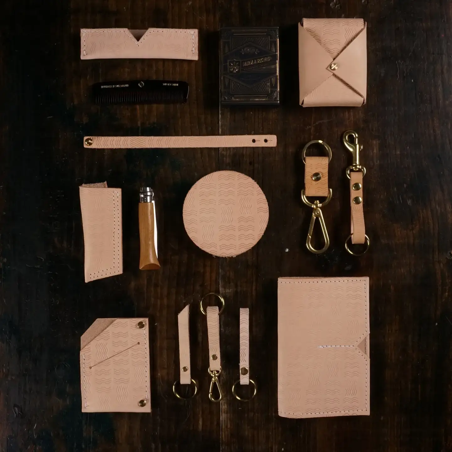 Son of a Sailor - Wholesale Coasters - Jig Coasters in Rio / Set of 4 Leather Coasters3