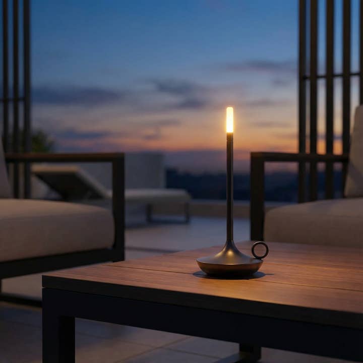 Kiyo Home - Wholesale Accent/Desk Lamp - Portable Cordless Candle Lamp | Touchable Lamp | LED Lamp12