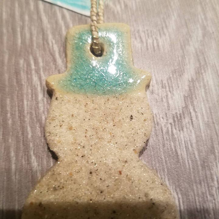 Teal Turtle Studio - Wholesale Ornament - Mr Sandman Beach Sand Snowman Christmas Ornament6