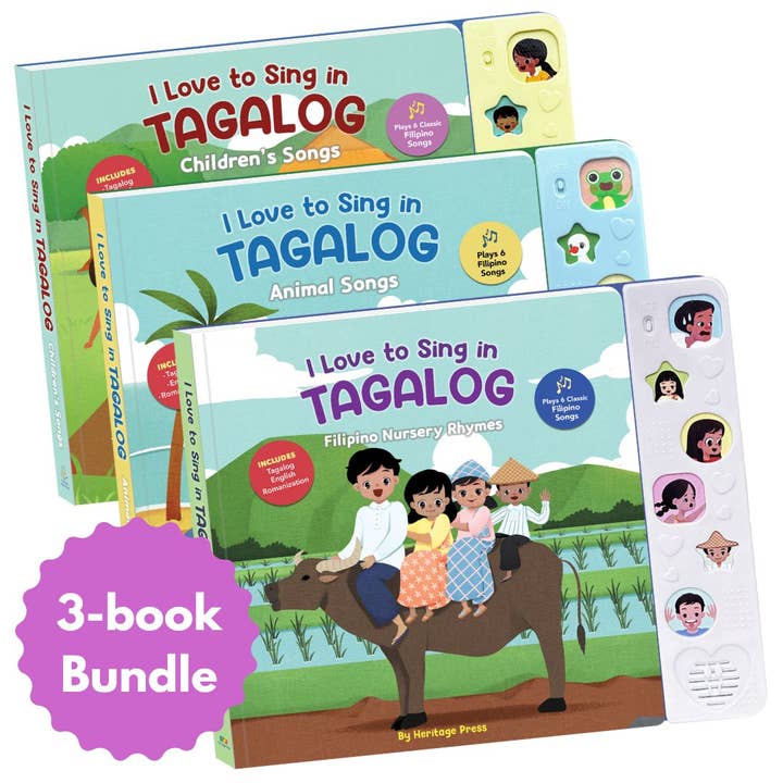 Jag älskar att sjunga på Tagalog-samling (3-boks paket) för wholesale av Wonderly Press (formerly Heritage Kids Press)