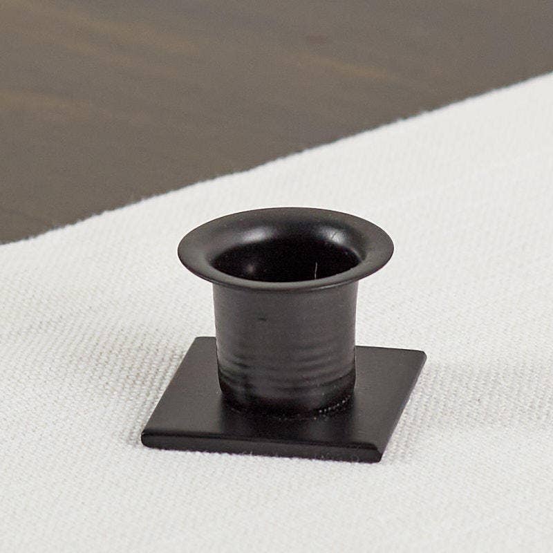 Factory Direct Craft - Wholesale Candle Holder - Black Metal Taper Candle Holder - Select Base Shape5