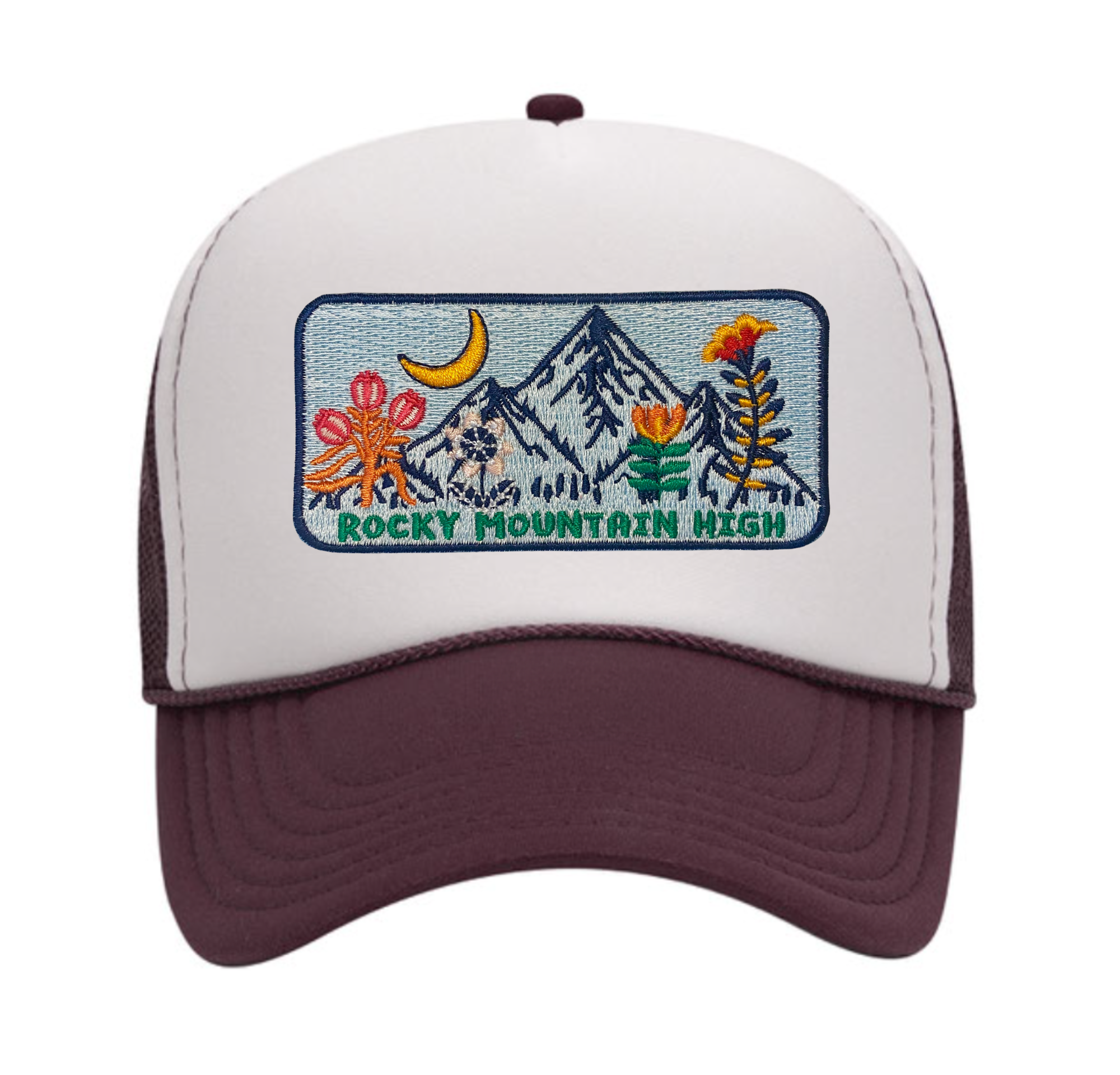 Spruce Seed - Wholesale Trucker Hat - Women's - Adult Trucker Hat- Rocky Mountain High Patch 0