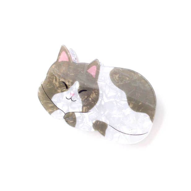 Fermaglio per capelli a forma di gatto dormiente con effetto perlato per la vendita all'ingrosso da parte di Inca UK