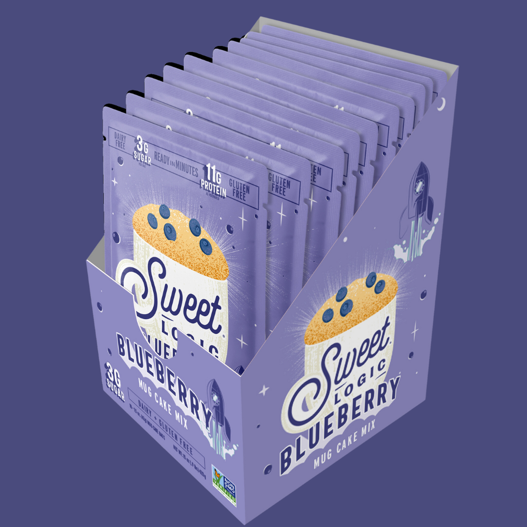 Sweet Logic - Wholesale Cake Mix - Blueberry Mug Muffin Easy Mix - Keto, Low-Carb (10-Pack)11