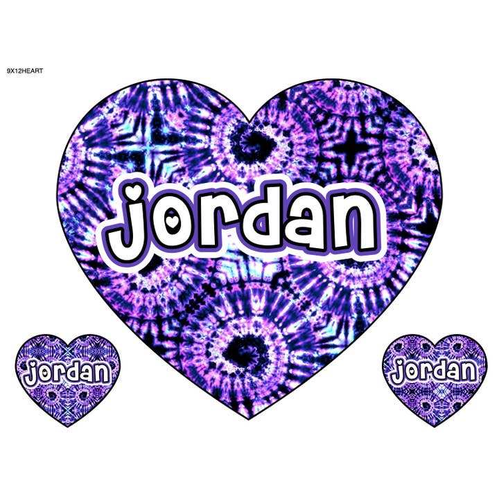 HEART SHAPE CLING IT PURPLE SWIRL 9X12 for wholesale by Namedrops