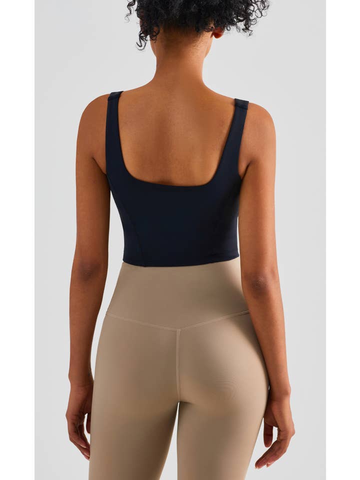 91thelabel - Wholesale Athletic Top - Women's - Grace U-Neck Molded Cup Tank Top11