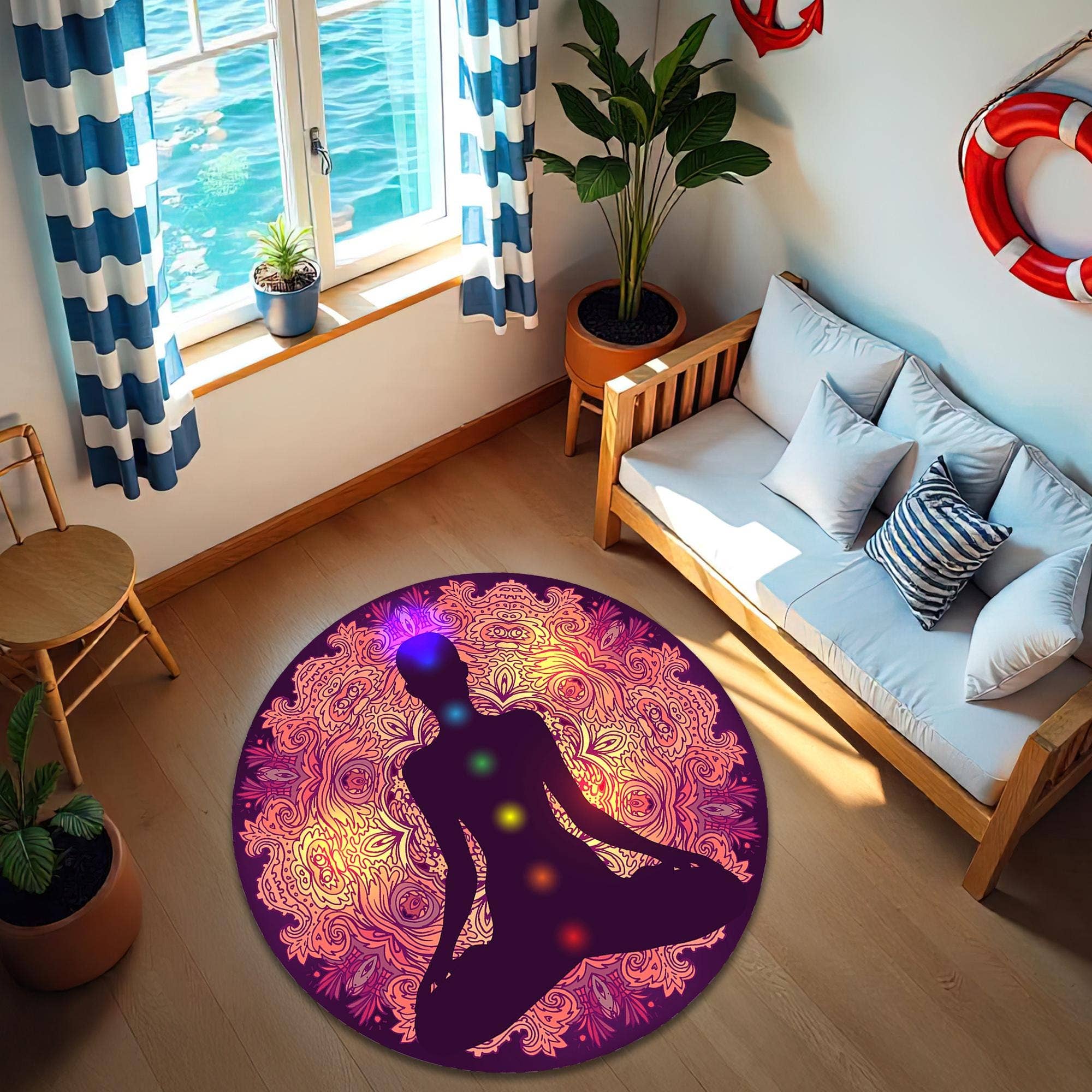 Rugendary Trade LLC - Vente Tapis de yoga - Tapis de Yoga Chakra : Méditation Mandala, Décoration Spirituelle1