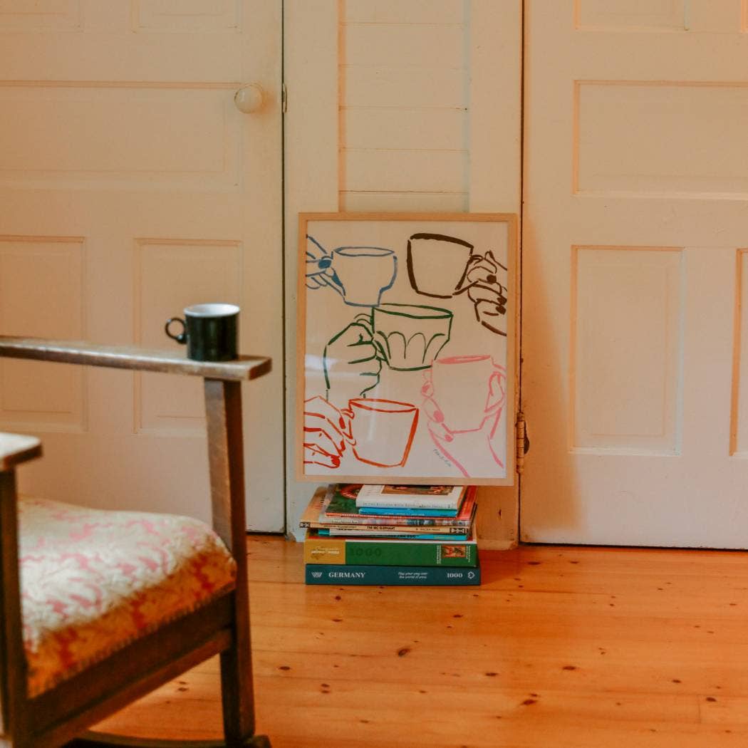 Phthalo Ruth - Wholesale Art Print - "Café du Jour" Coffee Art Print4