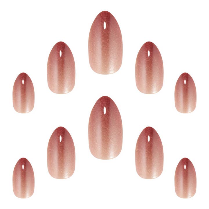 Beauty Goddess - Wholesale Press-on/fake nails - Elegant Touch Cat Eye Nails Glittering Chestnut1