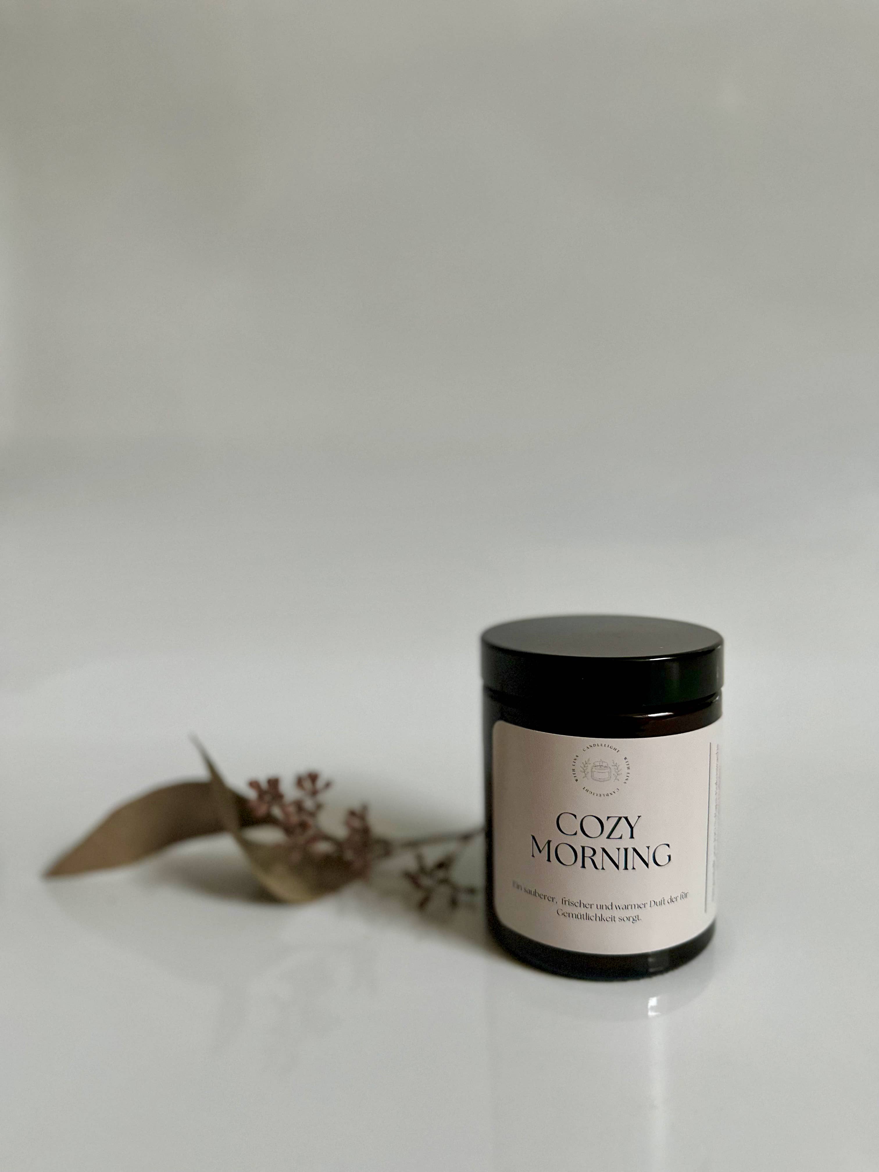 Candlelight with Lina - Wholesale Jar/Filled Candle - COZY MORNING scented candle1