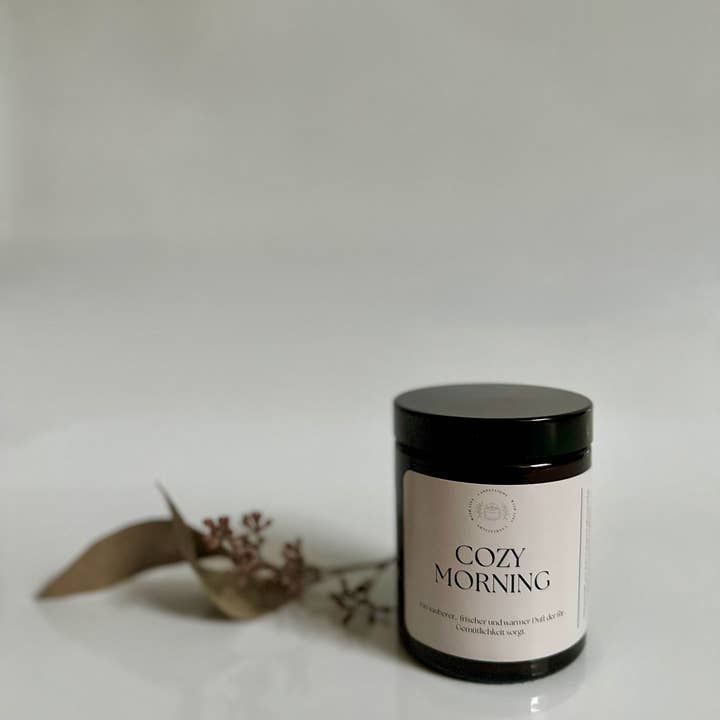 Candlelight with Lina - Wholesale Jar/Filled Candle - COZY MORNING scented candle1