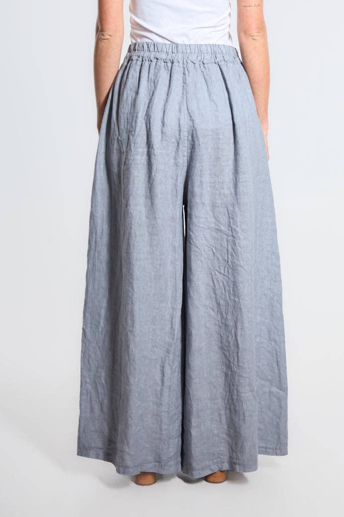 TINA Stephens Italy/Tees By Tina - Vente Pantalon – femme - Pantalon large en lin Angelena (PL187)3