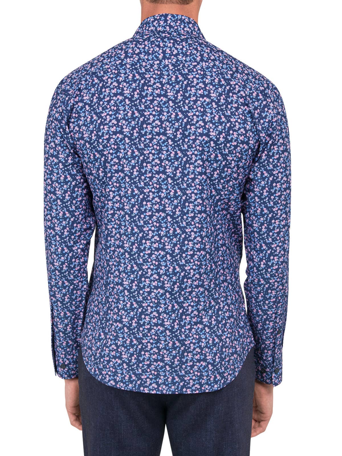 CON.STRUCT - Wholesale Overhemd met knopen - Heren - 4-WAY STRETCHSHIRT MET LANGE MOUWEN EN BLOEMENPRINT5
