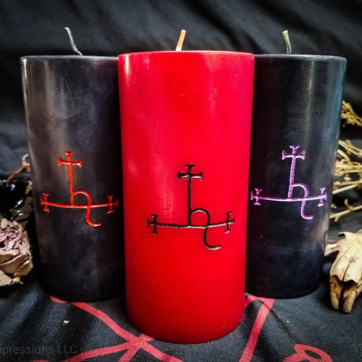 Lilith Sigil Pillar Candle for wholesale by Goetic Impressions