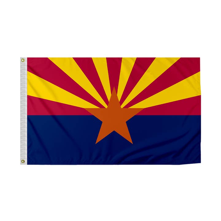Drapeau de l'État de l'Arizona AGAS 6x10 ft - Imprimé en nylon 200D pour la vente par AGAS MFG INC