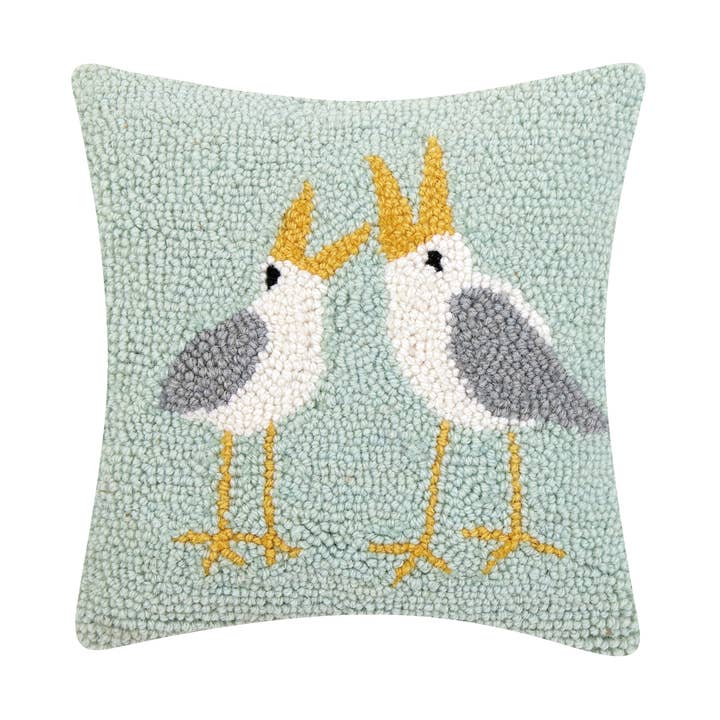 Schelpenkussen met meeuwen - Kate Nelligan voor wholesale door Peking Handicraft