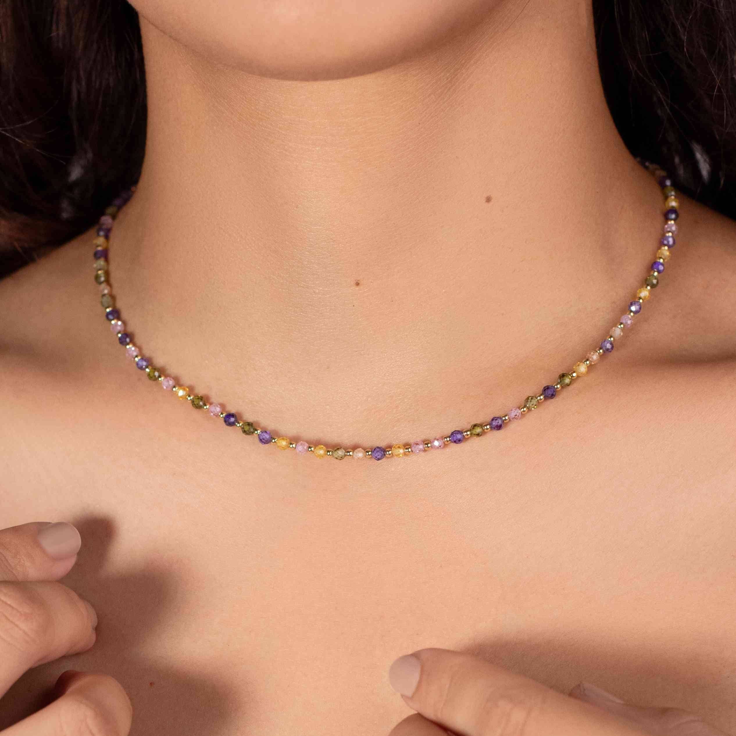 Koss Design – wholesale Pärlband/Pärlhalsband – Sola - Stenhalsband2