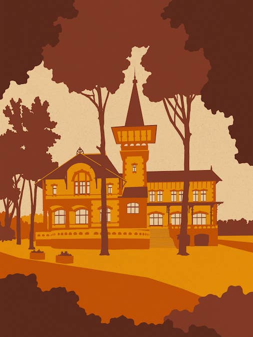 Peissnitzhaus A4 A3 kunstdruk voor wholesale door ostkarte