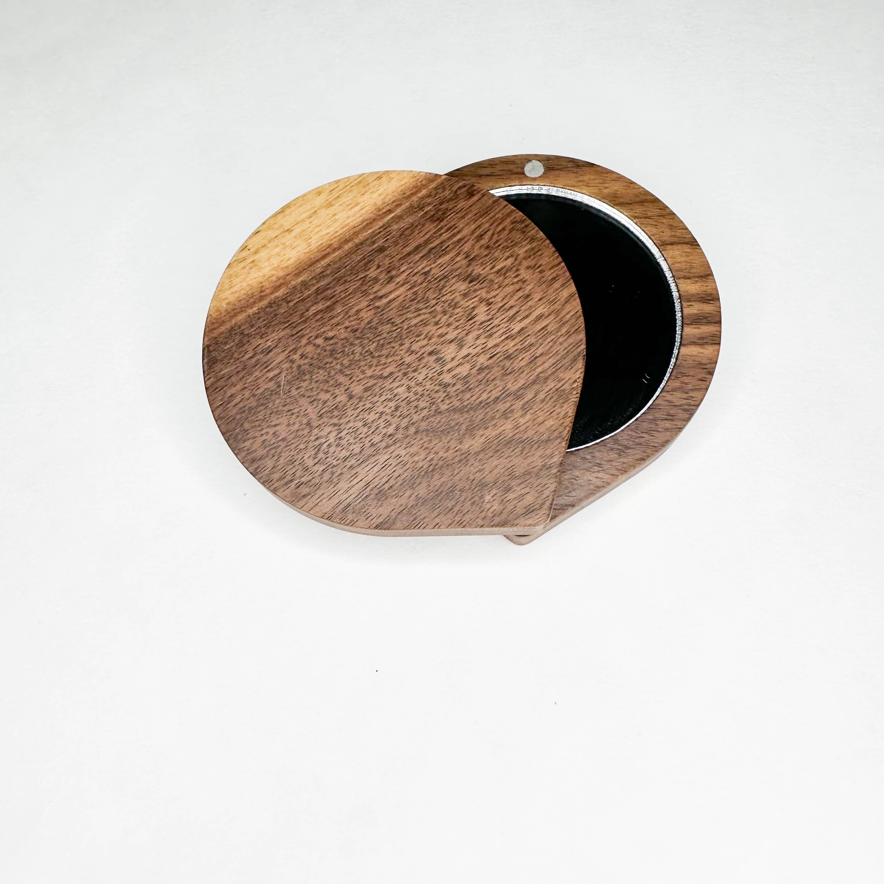 Smile Boutiques – Espelho de bolso por atacado – Espelho de Maquilhagem de Viagem em Bambu Sem Plástico6