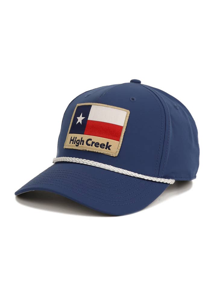 Chapeau avec écusson drapeau TX High Creek Rustic pour la vente par High Creek