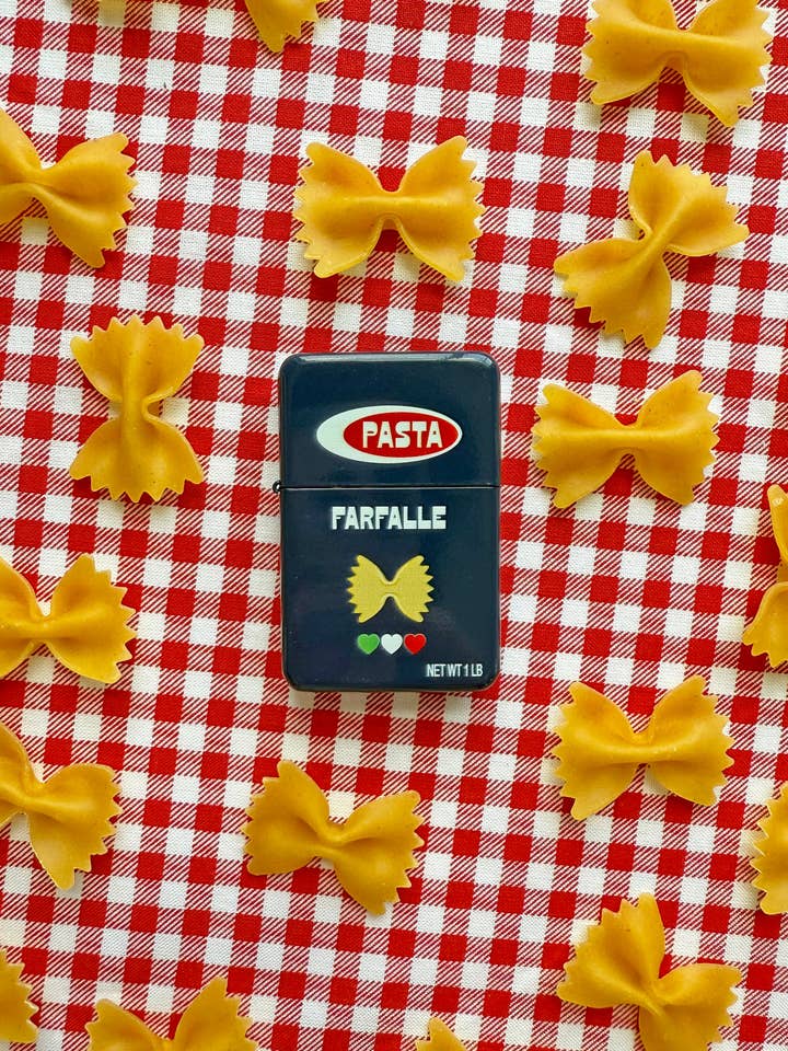 Briquet boîte de pâtes farfalle pour la vente par A Shop of Things