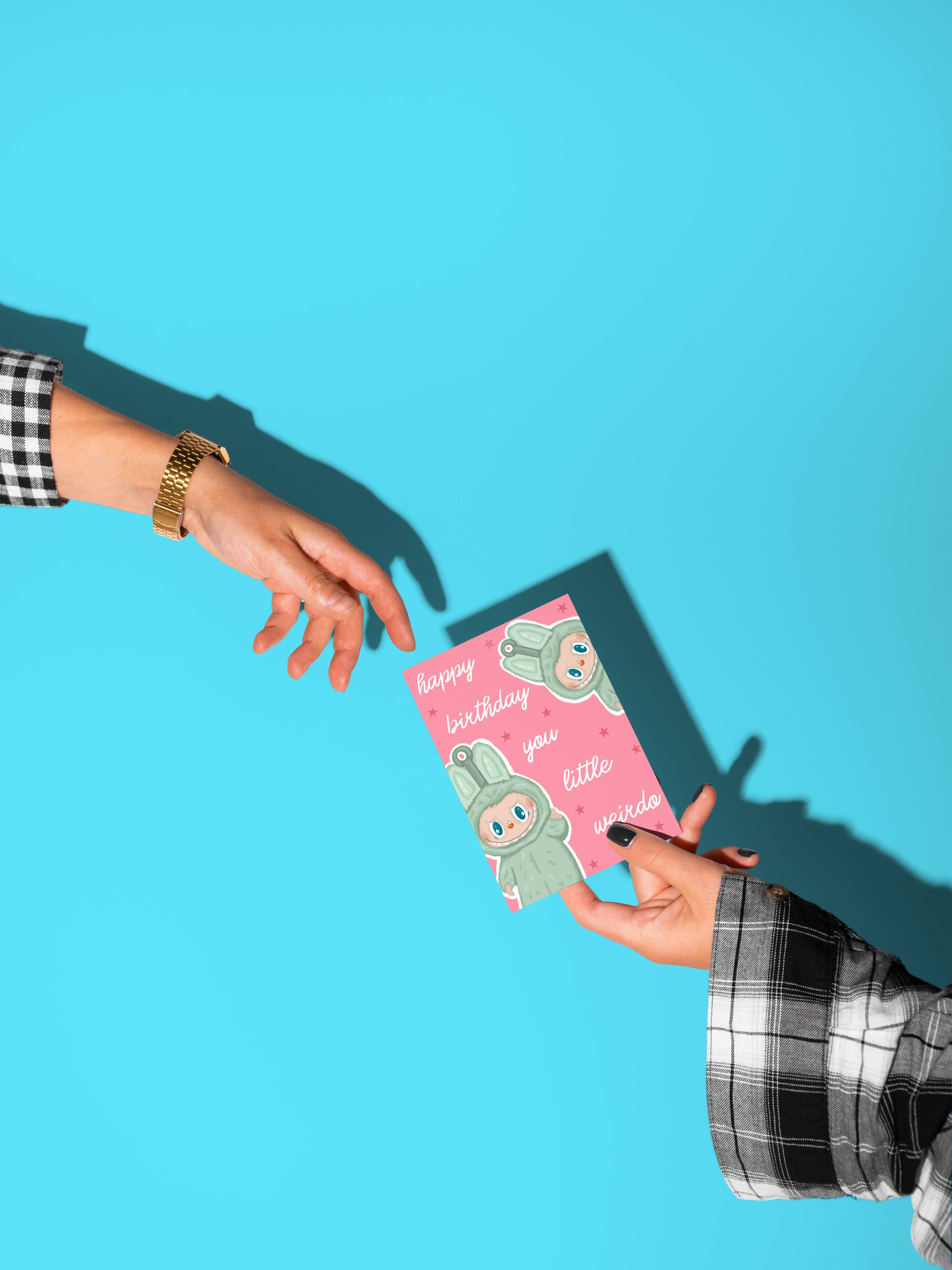 by Rosybum - Wholesale Birthday Card - Happy Birthday You Little Weirdo Labubu Birthday Card 1