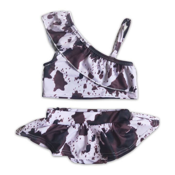 Girl Cow Print Swimsuit for wholesale by Yawoo Garments