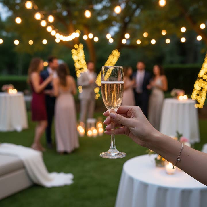 Kadra Kitchenware - Vente Flûtes de champagne - Flûte à champagne Nadir - Barone, 6,5 oz2