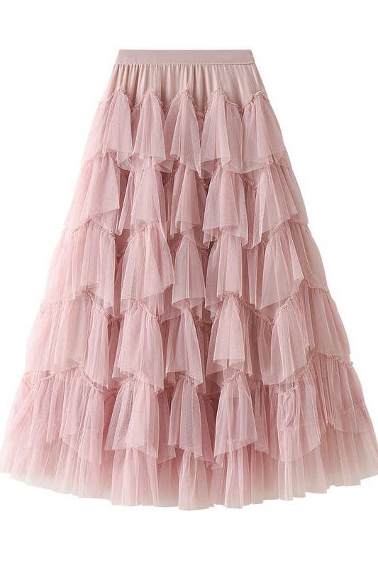 WILLFULLY（ウィルフリー）の「random tiered tulle & pattern