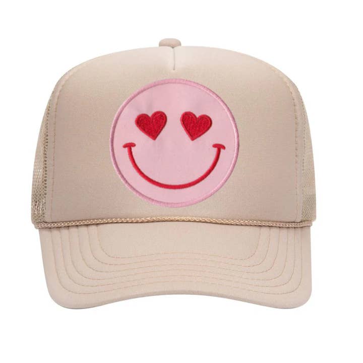 Casquette Trucker Confettees Happy Heart - Kaki pour la vente par Confettees