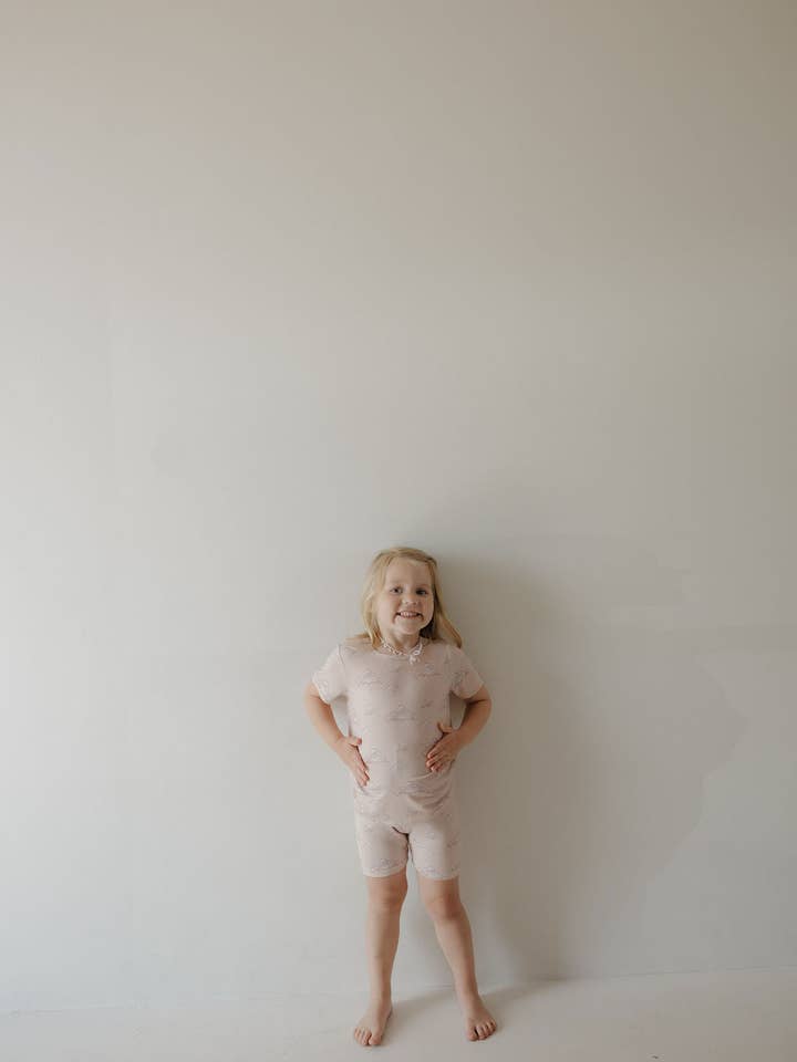 Forever French Baby - Wholesale Sleepwear Set - Kids - Bamboo Short Set | Ruby