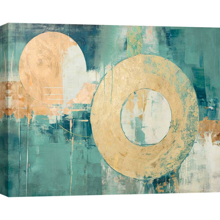 Quadro astratto su tela: Jim Stone, Blue Planet per la vendita all'ingrosso da parte di Selected Artworks Italia