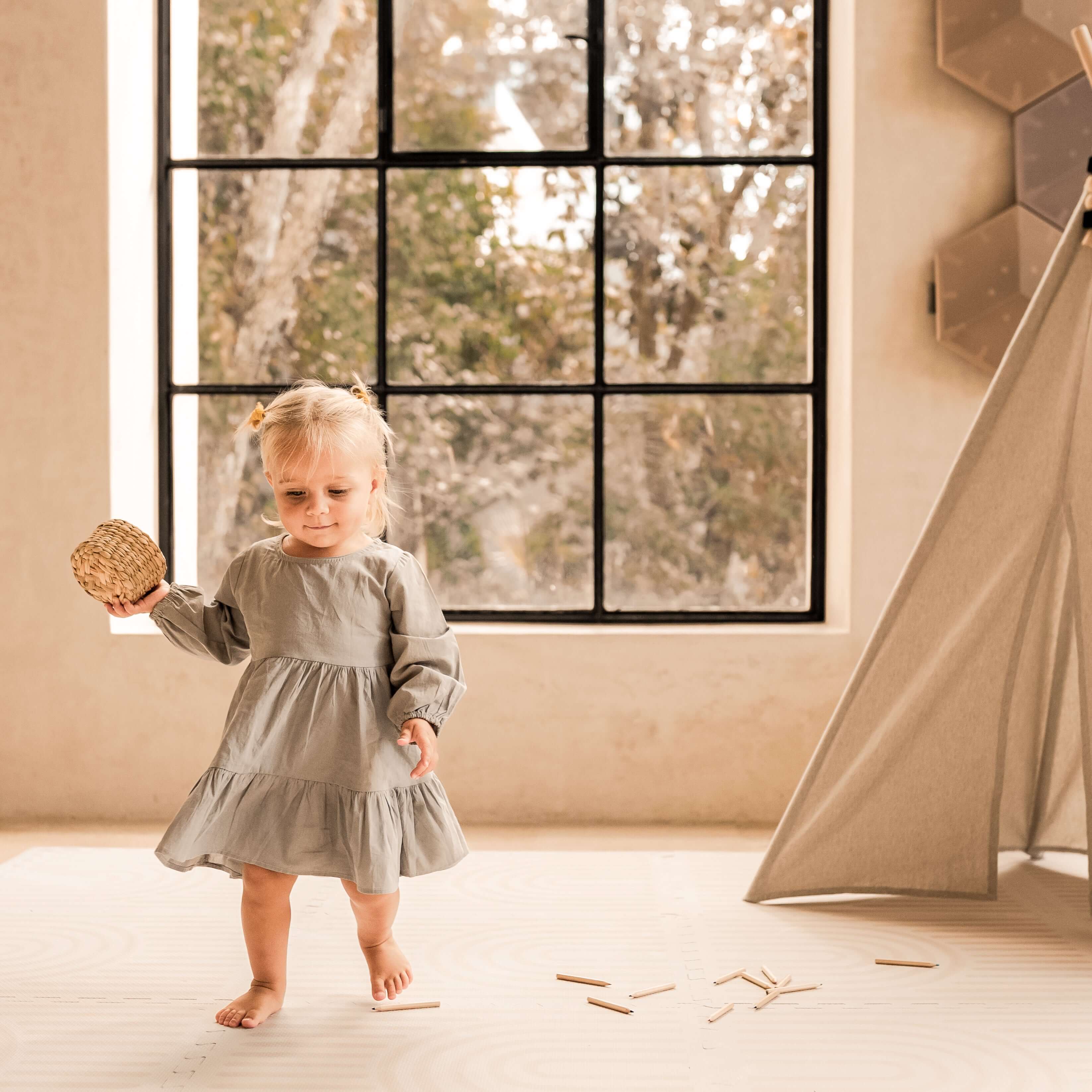 Toddlekind - Wholesale Play Mat - Kids & Baby - Haven Playmat | Linear - Linen5