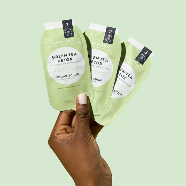 VOESH New York - Vente Sets de soins pour les ongles - Mani dans une boîte - Service supplémentaire - Thé vert2