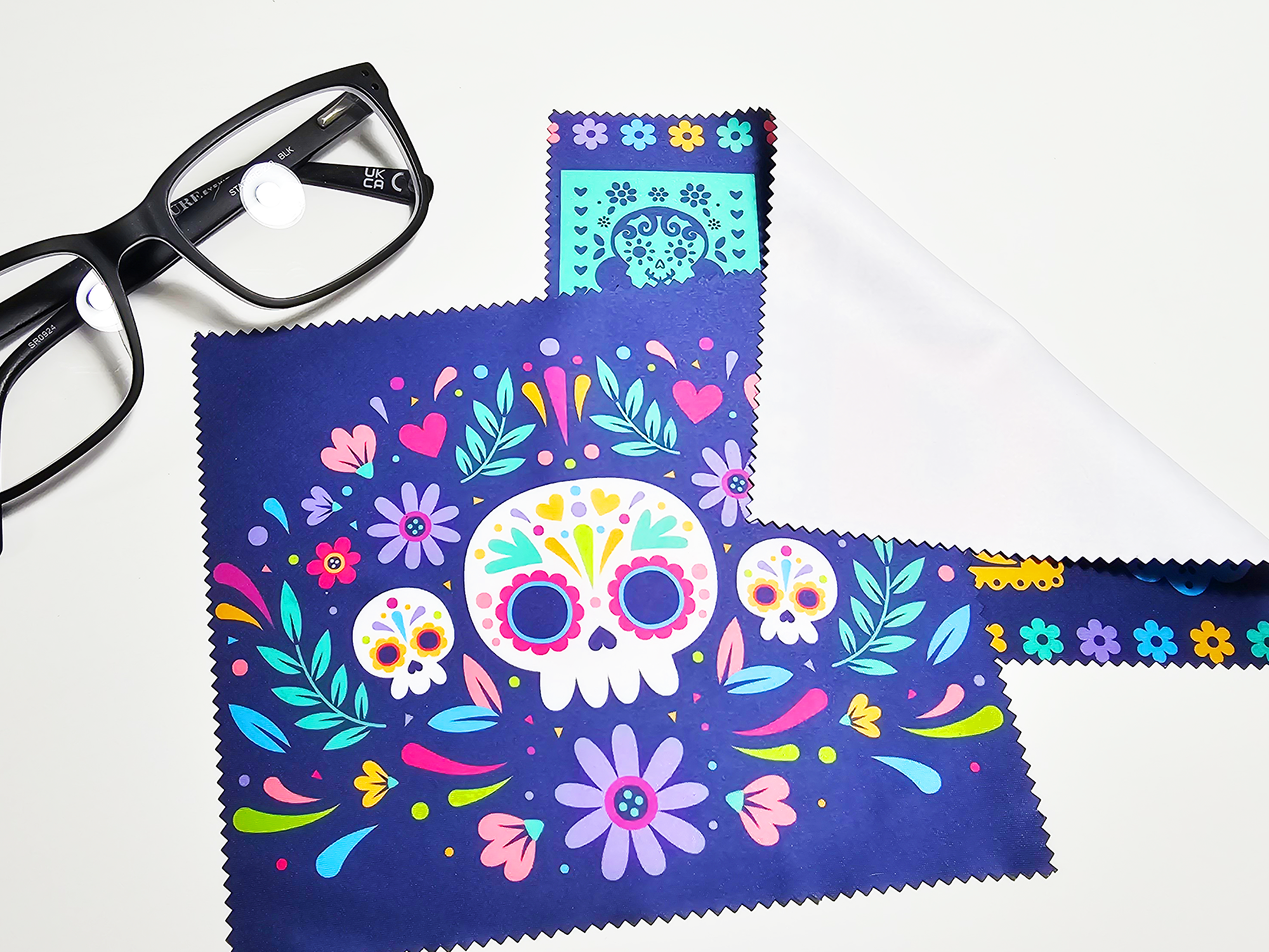 FunUsual Suspects - Wholesale Cleaning Cloth - Day of the Dead Screen Cleaning Cloth Set2