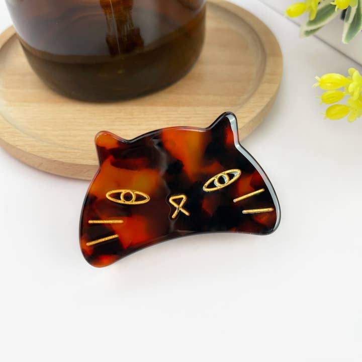 TheDivaSoap - Wholesale Hair Clip - Women's - Cute Cat Hair Clip, Acetate Animal Claw Clip