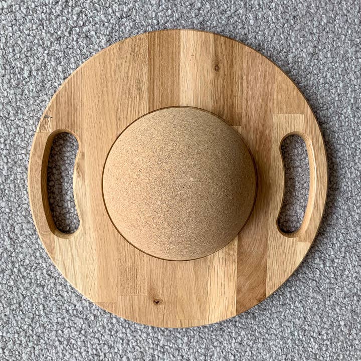 treeletic® - Venta al por mayor Material de fitness - Tabla de equilibrio y entrenador de planchas | Madera maciza de roble