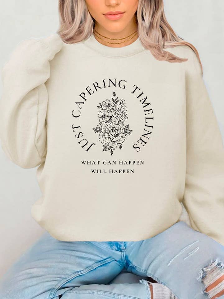 Just Capering Timelines Sublimation Gildan Haut pour la vente par NyteSky Apparel