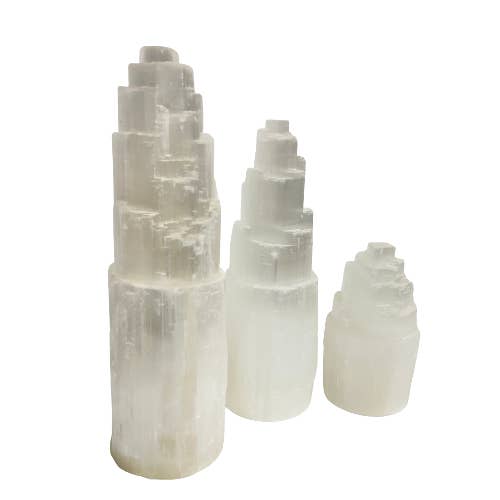 Craftstones - Wholesale Spiritual Stone/Crystal - Selenite Lamp Tower