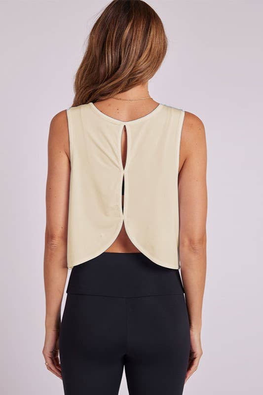 Rosa Clothing - Wholesale Tank Top - Women's - athletic workout Hollowed Out back tank top9