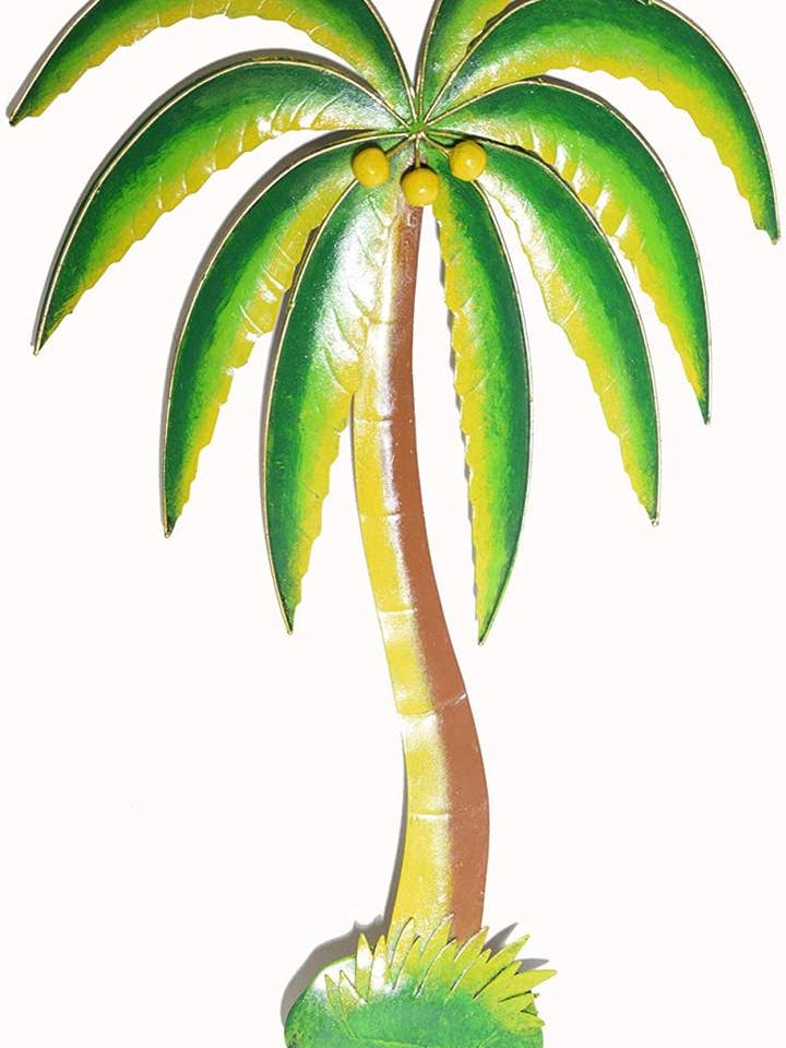 Metal Palm Tree Wall Art for wholesale by White Elephant