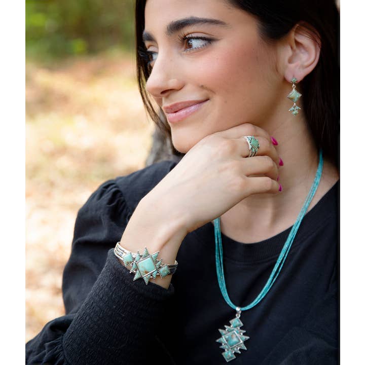 Barse Jewelry - Wholesale Cocktail/Statement Ring - Sharp Turquoise and Sterling Silver Ring