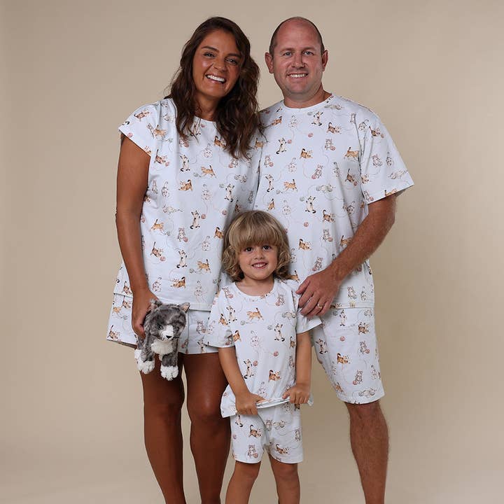 Snuggle Hunny - Venta al por mayor Conjunto de ropa para dormir - Mujer - Pijama de Mujer Orgánico con Gatitos